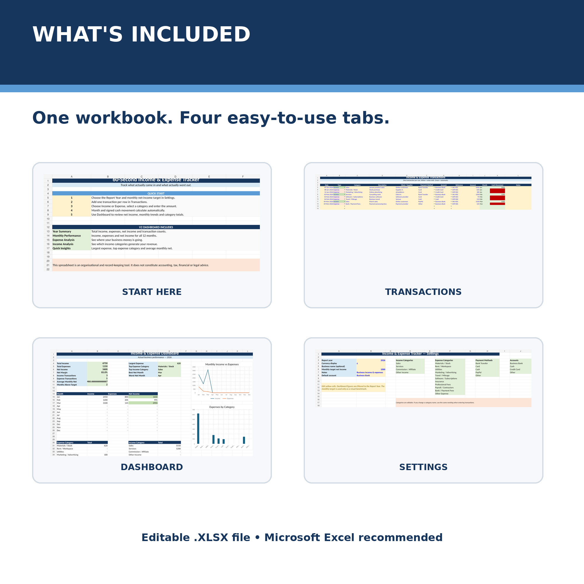 Files included with Income and Expense Tracker