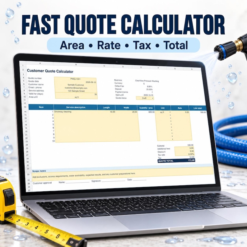 Customer quote calculator