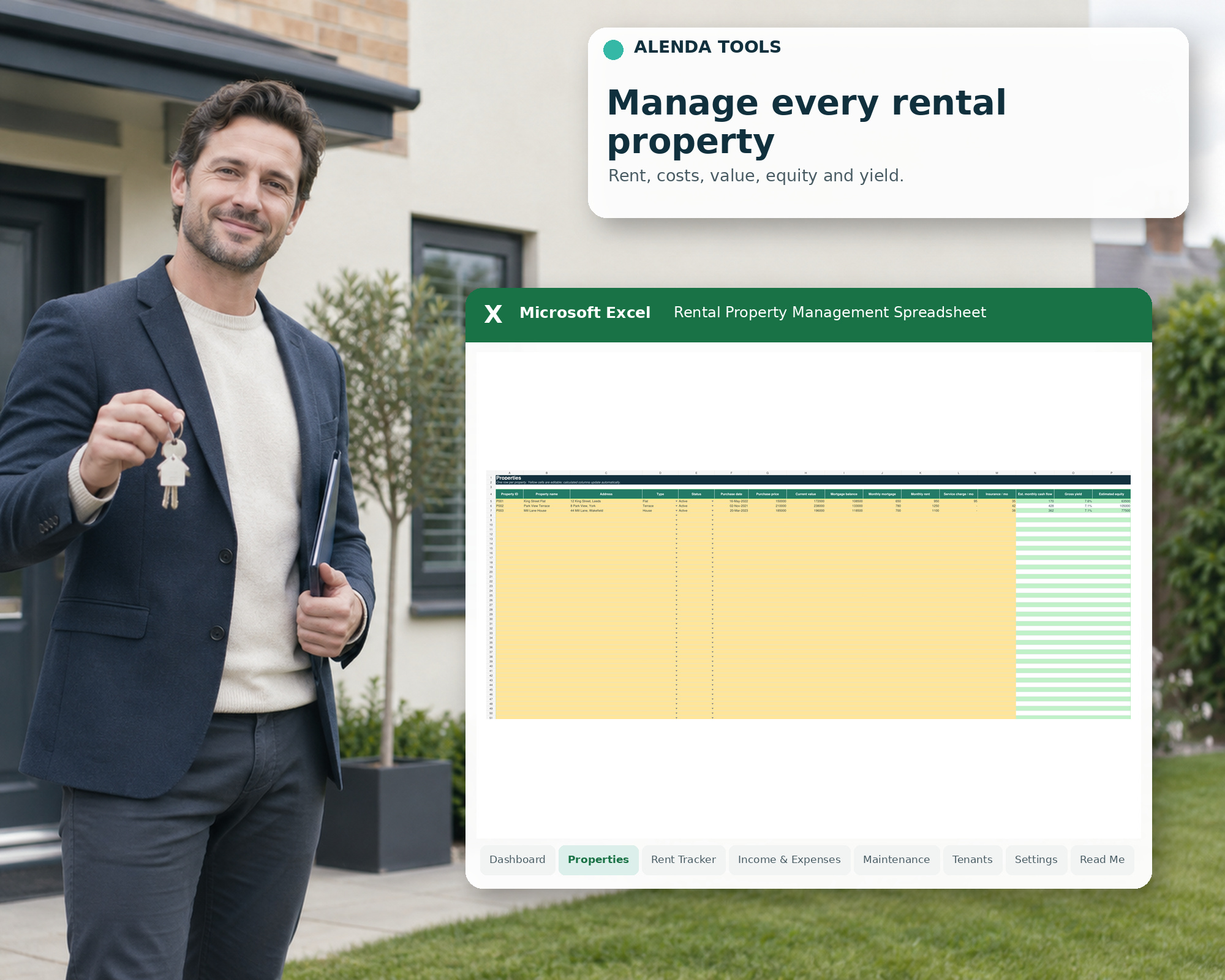 Rental property dashboard