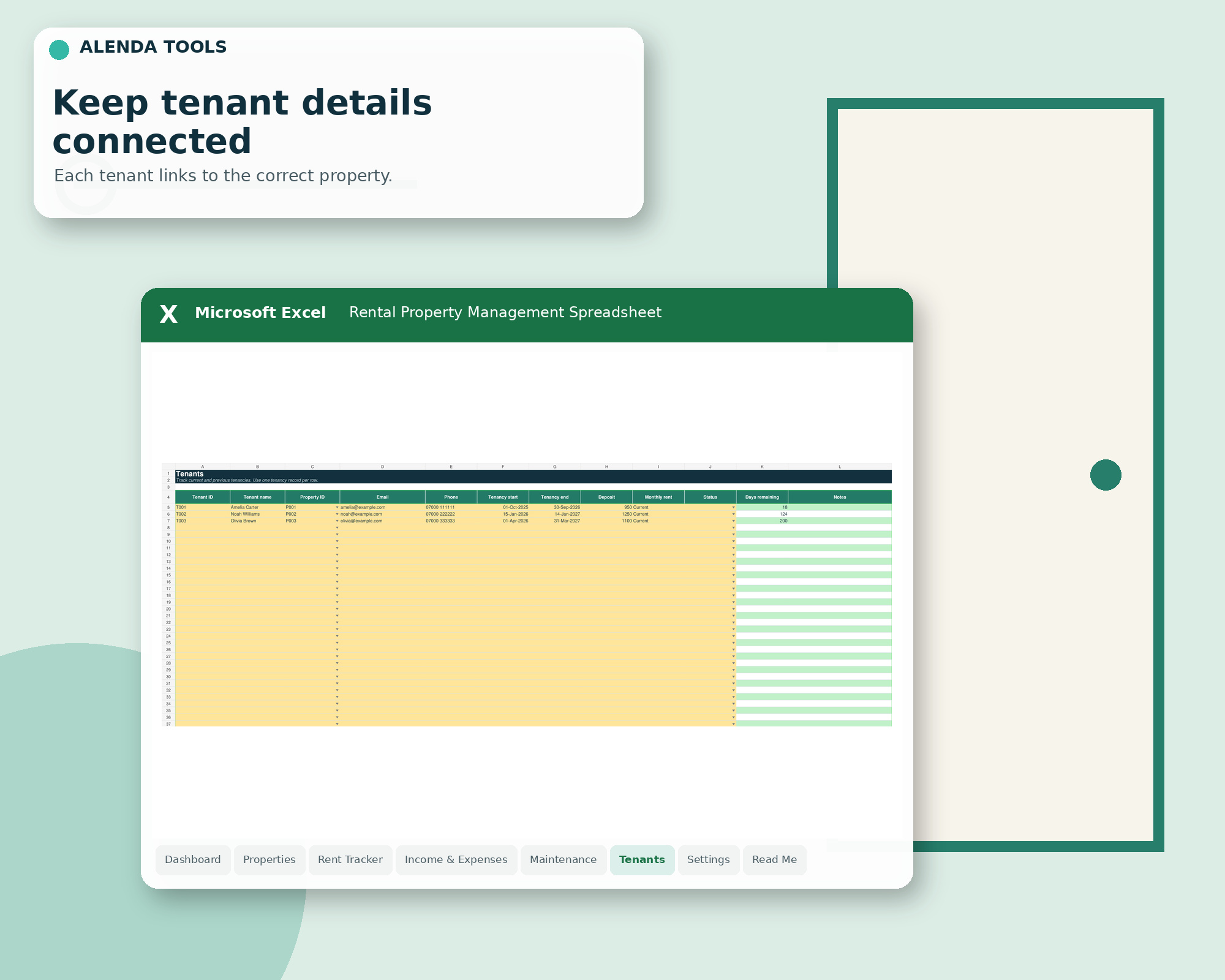 Property management workbook preview